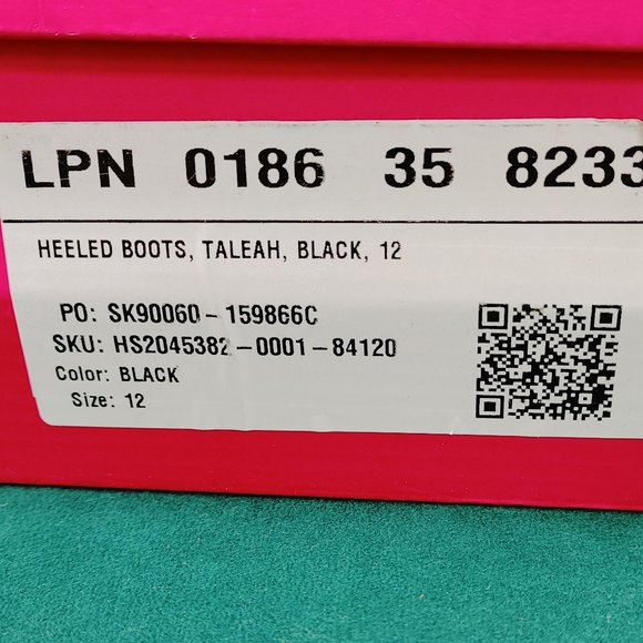 SHOE DAZZLE NIGHT IS YOUNG WIDE CALF HEELED BOOT SZ 12 - Picture 13 of 14